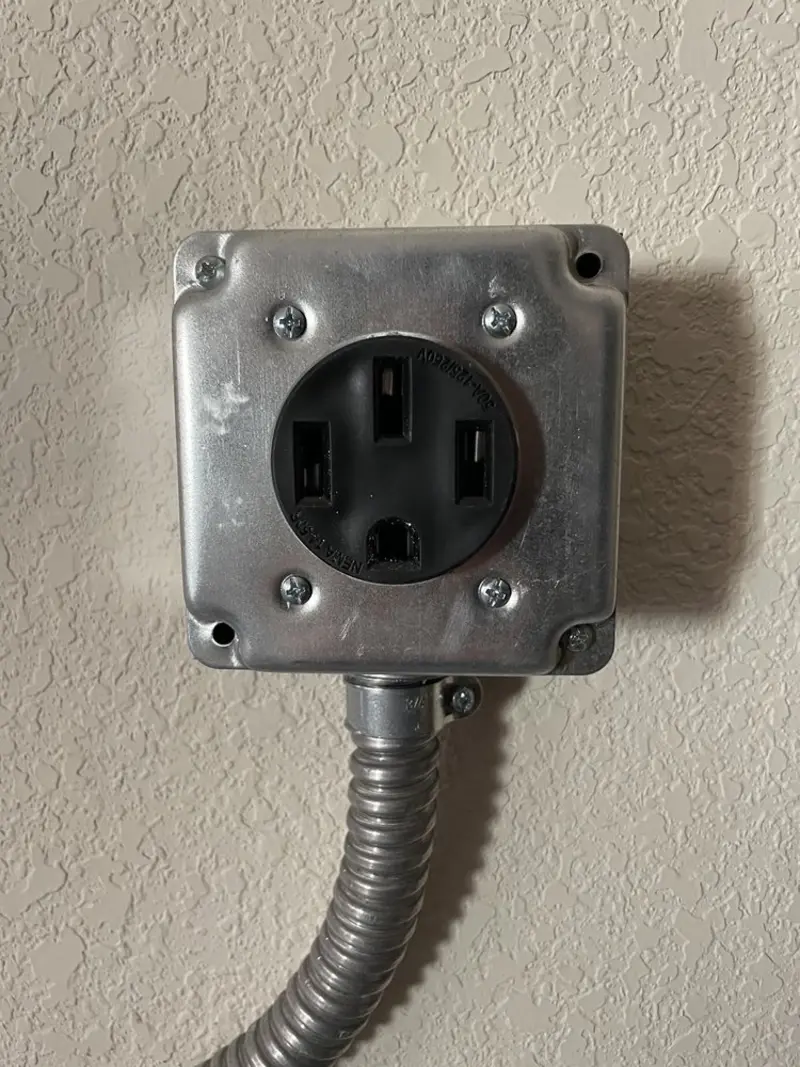 NEMA 14-50 outlet installed for Smart Home Electrical in Maidencreek